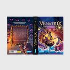 Auf dem Cover steht "Venatrix: Dämonenjäger im Urlaub". Es zeigt Figuren in einem Boot, umgeben von tentakelartigen Kreaturen.
