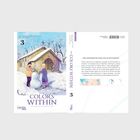 Text: "THE COLORS WITHIN", "Ziehen dunkle Wolken über Totsuka, Kimi, Fui und ihre Band auf?" Illustration: Winter, Kirche, Schneemann.
