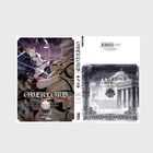 Text: „OVERLORD New World“, „2“. Ein Skelettkrieger mit einer Rüstung und einem riesigen Streitkolben in einer dunklen, mystischen Szene.
