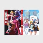 "Triage X", Band 29, Damen in futuristischen Outfits, zwei Seiten: vorne dynamisch, hinten entspannter Stadtblick.