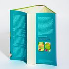 Links: Text über Schlaf und Gesundheit. 
Rechts: Melatonin und Zirbeldrüse erklärt. 
Unten: Illustrationen des Gehirns und der Zirbeldrüse.