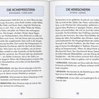 "Die Hohepriesterin" und "Die Herrscherin" sind Titel, gefolgt von Ortsnamen. Texte beschreiben deren symbolische Bedeutungen.