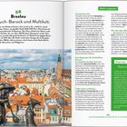 Texte: "Breslau: Bilderbuch-Barock und Multikulti", "Nationalmuseum", "Nicht verpassen". Stadtansicht mit Gebäuden und Zwergenfigur im Vordergrund.