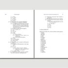Zwei Seiten eines Inhaltsverzeichnisses, beschriftet mit römischen Ziffern VIII und IX, listen Themen und Seitenzahlen auf.