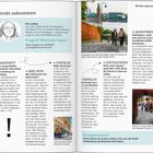 Texte: "Direkt ankommen", "Petra Juling", "Fragen? Wünsche? Ideen?", "Direkt ankommen", "ANKUNFT", "WAS NUN", "STARTKLAR", "AUFTAUCHEN", "ÜBERBLICK", "Gut angekommen?". Links ein Bild einer Frau, rechts drei Fotos von Stadtszenen.