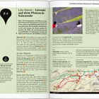 Lila Sause - Lavendel auf dem Plateau de Valensole. Text über Insta, Valensole, Radfahren, Lavendel. Karte unten.