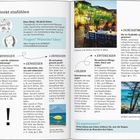 "Klaus Bötig / Elisabeth Heinze"  
"Fragen? Wünsche? Ideen?"  
"Wilde, scheinbar unberührte Landschaft"  
Illustration zweier Personen, Tavernenfoto, Strandbild.