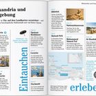 "Alexandria und Umgebung" steht oben. Seitenzahlen und kurze Beschreibungen zu Sehenswürdigkeiten sind aufgelistet.