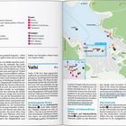 Seite 172, Itháki: Vathí. Ansehen, Schlafen, Essen, Bewegen. Details s. Inset. Karte von Vathí mit Straßennamen.
