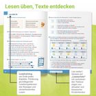 Lesen üben, Texte entdecken. Lies dich fit. Lesetraining am Ende jedes Kapitels. Lies weiter!: Verweis auf „Leseschatz“.