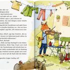 Eine farbige Illustration zeigt zwei kleine, geflügelte Wesen, die vor einem großen, leuchtenden Mond fliegen. Seite 124-125.