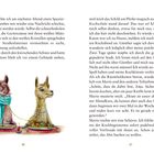 Seite 86 und 87: Zwei Tiere essen Spaghetti, eines trägt einen Schal. Text beschreibt eine winterliche Szene und Kochschule.