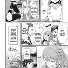 Mehrere Panels mit einem Mann, zwei Mädchen und Texten über Familie und Pflicht. Manga-Stil, lächelnde Gesichter.
