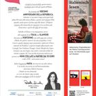 Der Text links spricht über italienische Kultur, ein Jubiläum und Gastronomie. Rechts steht: "Italien lieben – italienisch lesen."