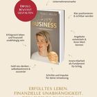 „Erfolg bewusst gestalten. Erfülltes Leben. Finanzielle Unabhängigkeit. Dein eigenes Business.“ zeigt ein Buchcover.