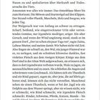 Auf der Seite 8 wird eine Szene beschrieben, in der Dorfbewohner am Strand über den Kadaver eines Wals spekulieren.