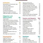 Rezepte, Kapitel: Frühstück 31, Häppchen und kleine Snacks 49, Hauptspeisen 71, Snacks und Desserts 103, Getränke 127.