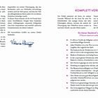 Texte: "KOMPLETT VERDINKELT", "Ein kleiner Steckbrief zum Dinkel (Triticum aestivum subsp. spelta):". Links handschriftliche Signatur.