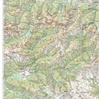 WK 5141 Nationalpark Triglav. Eine detaillierte topografische Karte mit Wanderwegen und geografischen Merkmalen.