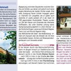 Highlight: Heidecksburg in Rudolstadt. Eindrucksvolle Rokoko-Ausstattung und Aussicht. Bild: Gelbes Schloss über grünem Hang.