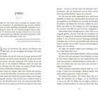 Kapitelüberschrift "ZWEI". Zitat über Krankheit und Genesung. Buchseiten 26 und 27 mit erzählendem Text.