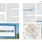 Texte: "Die Touren", "Tour-Tipp", "Edelschrott". Karte und Foto von Schlossberg Graz, mit Blick von der Rathausturmspitze.