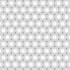 Keine Texte vorhanden. Ein geometrisches Muster aus sich überschneidenden Kreisen und sternförmigen Formen.