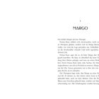 Kapitel 1, MARGO. Der Text beschreibt, dass Margo eine Therapie benötigt, da sie emotional belastet ist.