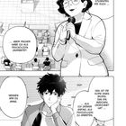 Eine Frau mit Mikrofon spricht im Vorlesungssaal, Studenten hören zu. Ein Mann sitzt nachdenklich, Sprechblasen umgeben beide.