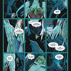 Comic-Stil, Batman mit Rose, Wonder Woman mit Stirnband, Dialoge über Detektivarbeit und elterliche Themen.