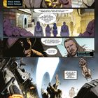 Mehrere Dialoge zwischen Figuren: Mace Windu, Qui-Gon Jinn, in einer lebhaften Szene mit Jedi und Lichtschwert.