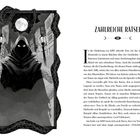 Zahlreiche Rätsel. Illustration eines vermummten, finsteren Charakters in einer Stadt, umrahmt von einer Schlange.