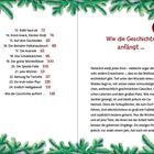Kapitelüberschriften 13 bis 24 mit Seitenzahlen, darunter "Wie die Geschichte aufhört..." mit Seitenzahl. Links und rechts Tannenzweige.