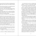 Seite 8 und 9 eines Buchs mit einem Text über Fiora, Onkel Randal und ihre Arbeit im Schneiderhandwerk.