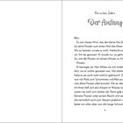 Überschrift: "Die ersten Jahre, Der Anfang." Text erzählt von Riko, einem kleinen Hai, der seine Flossen im Meer bewegt. Links leer.