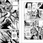 Comic-Panel: Menschen kämpfen gegen Monster. Text: "Monster", "irrational", "Kämpfen", "Bedrohung", "Beschütze", "Böses".