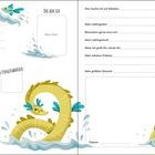 Formular mit Feldern für Name, Wohnort, Foto, Fingerabdruck, Vorlieben, Hobbys. Bunte Illustrationen von Wasser, Fischen und Anker.