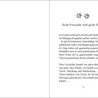 Titel "Gute Freunde und gute Feinde", darüber zwei Pfotenabdrücke. Text beschreibt Gängkonflikte und den Wert von Vertrauen.