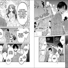 Mädchen mit Blumen im Hintergrund denkt: "Schöner, junger Mann plus Jinbei, das sieht ja verboten gut aus!" Manga-Stil.