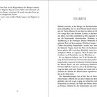 Linke Seite: Eine rituelle Szene mit einem Magister und Eingeweihten.   
Rechte Seite: Kapitel 1, "Elsbeth". Elsbeth im Gedränge von Studierenden.