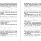 Zweiseitige Buchseite mit Dialog zwischen Kiva und Jaren über Abenteuer und Magie. Seitenzahl unten: 28 rechts, 29 links.