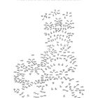 "Verbinde die Punkte von 1 bis 354. Anschließend kannst du das Schloss ausmalen." Punkte sind nummeriert und verteilt.