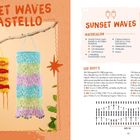 SUNSET WAVES & PASTELLO, MATERIALIEN, LOS GEHT'S. Zwei gehäkelte, bunte Lampions an einem Ast. Dekorativ gestaltet.