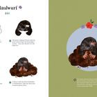 Titel "Maulwurf". Anweisungen und Illustrationen zeigen, wie man einen Maulwurf malt, von Skizze bis zum fertigen Bild.