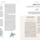 Grundlagen: „Naturverbindung in der Stadt? Na klar!“, „Kräuter - Selber sammeln – Tipps und Grundlagen“, „Die 5 Regeln für das Kräutersammeln“, Regel 1: „Sammle nur, was du zu 100 % sicher bestimmt hast.“. Illustrationen: Blätter, eine Biene, und Kräuter.