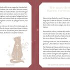 Links steht Text über die Magie und Weisheit von Katzen in Karten, begleitet von einer Illustration einer Katze. Rechts Anweisungen zur Verwendung der Karten.