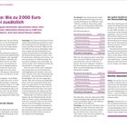 Aktivrentner: Bis zu 2000 Euro steuerfrei. Rechnung: 2000 Euro Brutto, Abzüge null, Nettoeinkommen 1783 Euro.