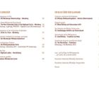 Texte:

Linke Seite:
22. Die Nürnberger Newstastings – Nürnberg 182  
23. The Most Venerable Order of the Highland Circle – Nürnberg 186  
Verkostung: »Laphroaig 1990/2015 – Highland Circle 25th Anniversary« 190  
24. Dram in a Tram – Nürnberg 192  
25. Der Nürnberger Whiskystammtisch 196  
26. Die Whiskyakademie Fürth 199  
Verkostung: »Glenrothes 2013 – Scotch Broth 25th Anniversary« 202  
27. Highland Ladies – Heroldsberg 204  
Frankens Whiskyclub-Szene 208  

Rechte Seite:
28. Whisky-Weihnachtsgebäck – Hetzles (Oberfranken) 212  
29. Wenn Whisky auf Gitarrenbau trifft 216  
30. Unabhängige Abfüller aus Deutschland 220  
31. InterWhisky – Frankfurt am Main 226  
32. The Westfalian – Paderborn 228  
Verkostung: »The Westfalian 2012« 232  
Lese- und Surftipps für Whiskyexperten 234  
Verzeichnis fränkischer Whisk(e)y-Brennereien 237  
Verzeichnis fränkischer Whisk(e)y-Fachgeschäfte 241  
Glossar 244  