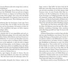 Seitenzahlen 12 und 13. Der Text erzählt von Pépé und Tresor. Eine Geschichte über Erinnerungen und Ereignisse in Avignon.