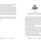 4. Kapitel: Ricks Auftrag. Seite 32–33. Illustration von einem Gebäude mit Säulen oben.